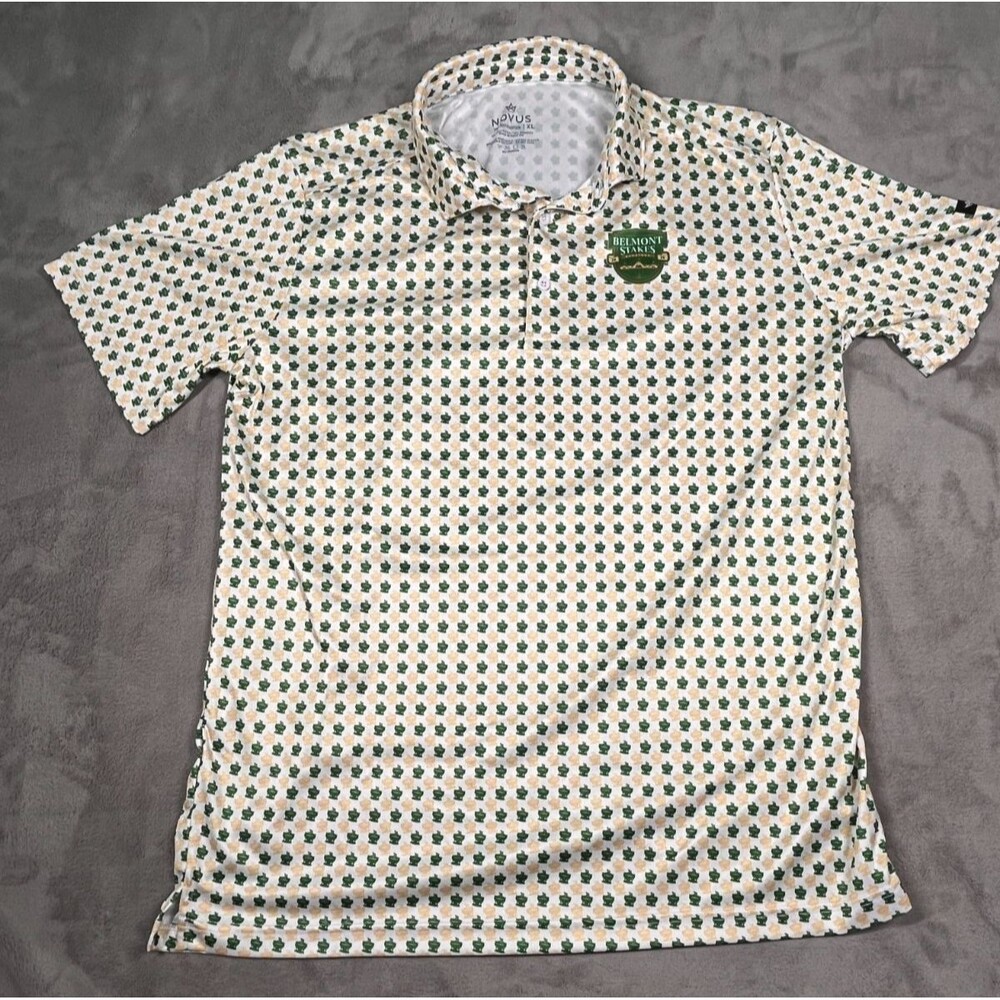 Belmont Stakes 2026 Saratoga Polo Shirt Size XL Novus Mutuels Uniform Horse Race